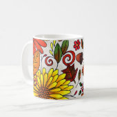 秋はマグを着色します コーヒーマグカップ (正面左)