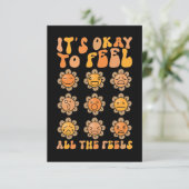 秋はメンタルヘルス感じの全て感じのOk サンキューカード (スタンド正面)