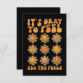 秋はメンタルヘルス感じの全て感じのOk サンキューカード (正面/裏面)