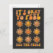 秋はメンタルヘルス感じの全て感じのOk シーズンポストカード (正面/裏面)