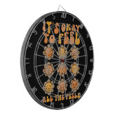 秋はメンタルヘルス感じの全て感じのOk ダーツボード (正面左)