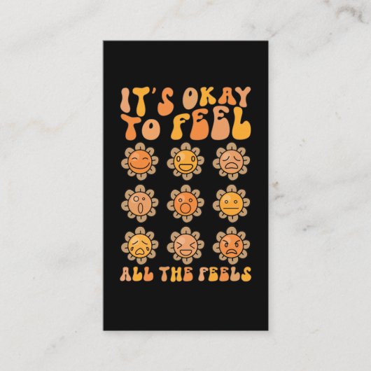 秋はメンタルヘルス感じの全て感じのOk 名刺 (正面)