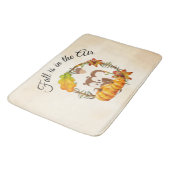 秋はリスと空気タイポグラフィにある バスマット (アングル)