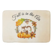 秋はリスと空気タイポグラフィにある バスマット (正面)