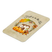 秋はリスと空気タイポグラフィにある マグネット (左側)