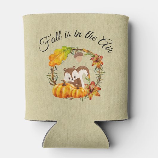 秋はリスと空気タイポグラフィにある 缶クーラー (裏面)