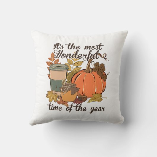 秋は一年で最も素晴らしい時期だ クッション (裏面)