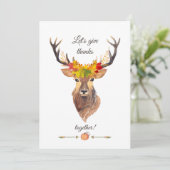 秋は与え感謝祭感謝していディナー 招待状 (スタンド正面)