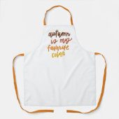 秋は僕のお気に入りの色 エプロン (正面)