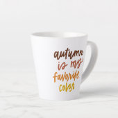 秋は僕のお気に入りの色 カフェラテマグ (右アングル)