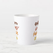 秋は僕のお気に入りの色 カフェラテマグ (正面)