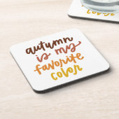 秋は僕のお気に入りの色 コースター (左側)