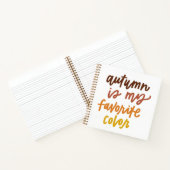 秋は僕のお気に入りの色 ノートブック (内部)