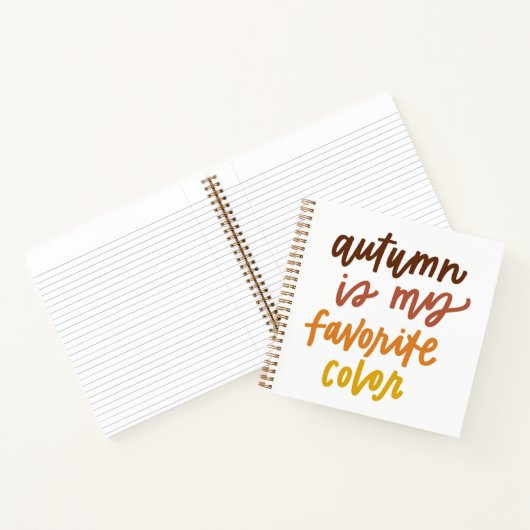秋は僕のお気に入りの色 ノートブック (内部)