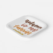 秋は僕のお気に入りの色 ペーパープレート (傾斜あり)