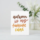 秋は僕のお気に入りの色 ポストカード (スタンド正面)