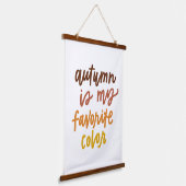 秋は僕のお気に入りの色 吊り下げ型タペストリー (傾斜あり)