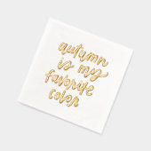 秋は僕のお気に入りの色 箔ナプキン (左)