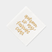 秋は僕のお気に入りの色 箔ナプキン (右)