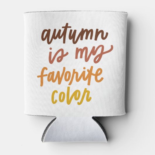 秋は僕のお気に入りの色 缶クーラー (正面)