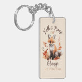 秋は変化が美しいという証明 – キツネ キーホルダー (正面左)