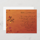 秋は夕食リハーサルのそよ吹きます 招待状 (正面/裏面)