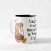秋は幸せになる ツートーンマグカップ (正面左)