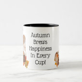 秋は幸せになる ツートーンマグカップ (中央)