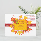 秋は招待状をステッチします 招待状 (スタンド正面)