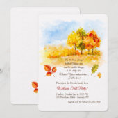 秋は来る招待状 招待状 (正面/裏面)