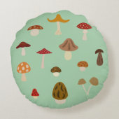 秋は枕のあたりで急速に広まります ラウンドクッション (裏面)