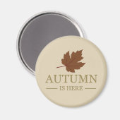 秋は水の色の葉秋 マグネット (正面/裏面)