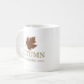 秋は水の色の離れ秋10月 コーヒーマグカップ (正面左)