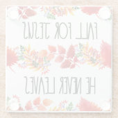 秋は決して信仰を葉持たない ガラスコースター (裏面)