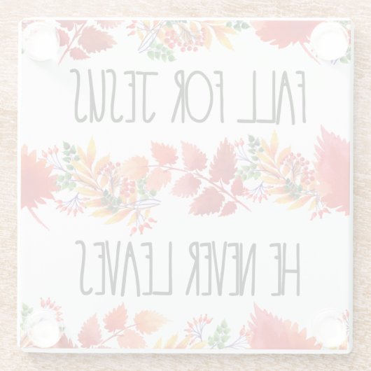 秋は決して信仰を葉持たない ガラスコースター (裏面)