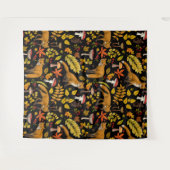 秋は狐の色を付ける タペストリー (正面(横))