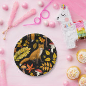 秋は狐の色を付ける ペーパープレート (パーティー)