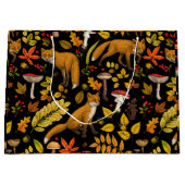 秋は狐の色を付ける ラージペーパーバッグ (正面)