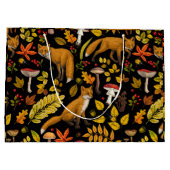 秋は狐の色を付ける ラージペーパーバッグ (裏面)