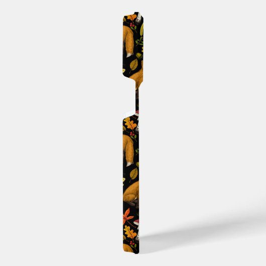 秋は狐の色を付ける iPhoneケース (右側面)