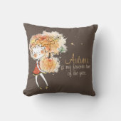 秋は私お気に入りののお洒落 クッション (正面)