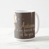 秋は私お気に入りののお洒落 コーヒーマグカップ (正面右)