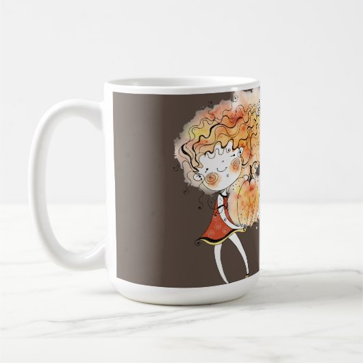 秋は私お気に入りののお洒落 コーヒーマグカップ (左)