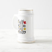 秋は私お気に入りのの2番目のFワード ビールジョッキ (正面左)