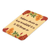 秋は私たちにどのように美しい引用文 マグネット (左側)