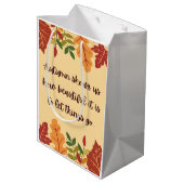 秋は私たちにどのように美しい引用文 ミディアムペーパーバッグ (裏面アングル)