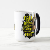 秋は私のお気に入りの2 F感謝祭おもしろいだ モーフィングマグカップ (正面右)