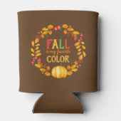 秋は私のカラーお気に入りの紅葉カボチャ 缶クーラー (裏面)