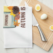 秋は私のジャムだ キッチンタオル (四つ折り)