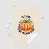 秋は私の色お気に入りの – カボチャと離れ ゴルフタオル (インサイチュ)